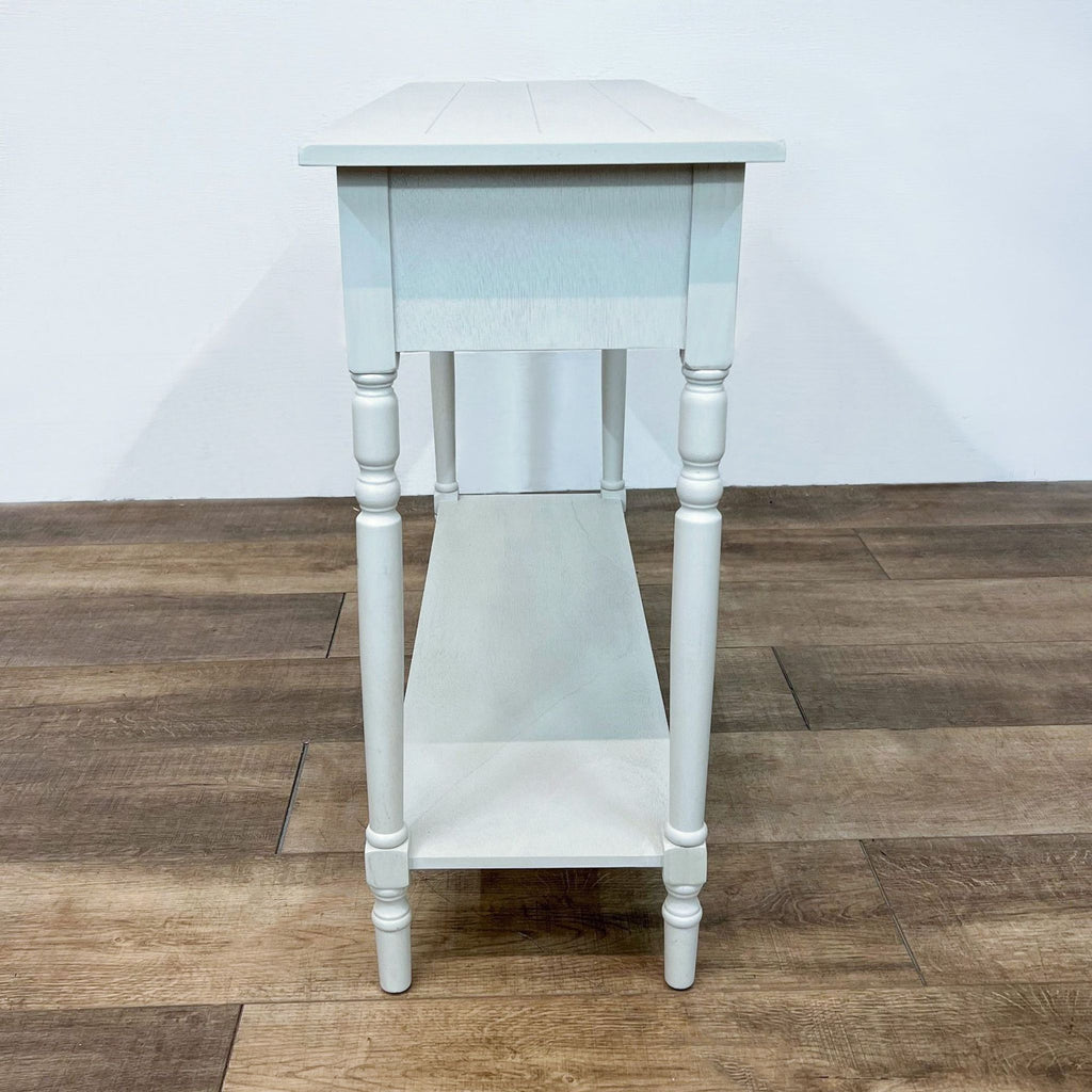 Two Drawer Console Table with Shelf