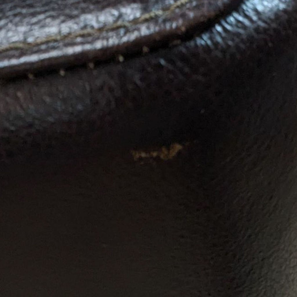 Brown Leather L Shape Sectional