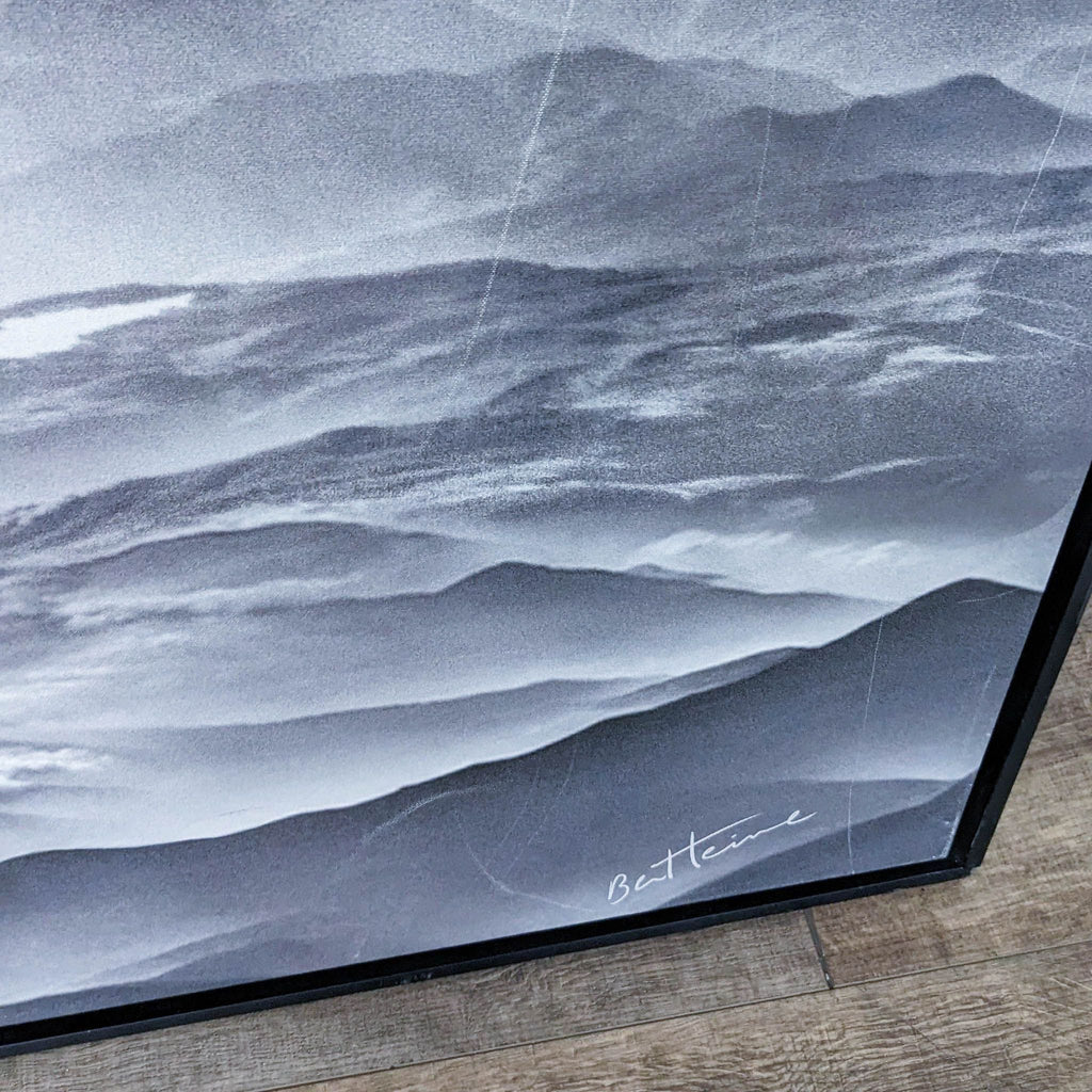 “Ocean Mountains” Framed Print by Ben Heine