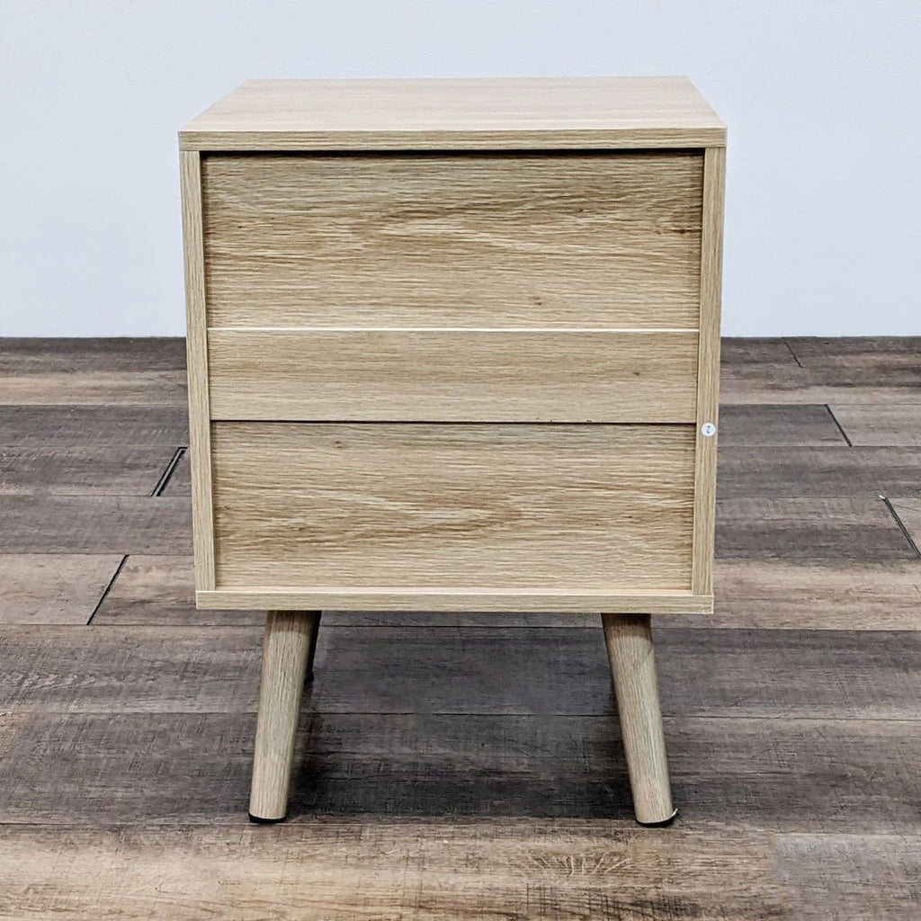 Mid-Century Two Drawer Nightstand