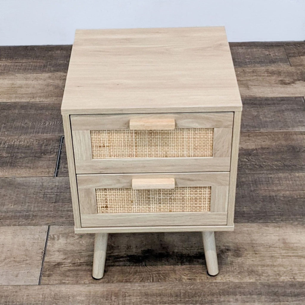 Mid-Century Two Drawer Nightstand
