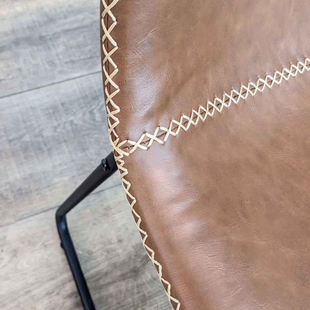 Contemporary Faux Leather Dining Chair