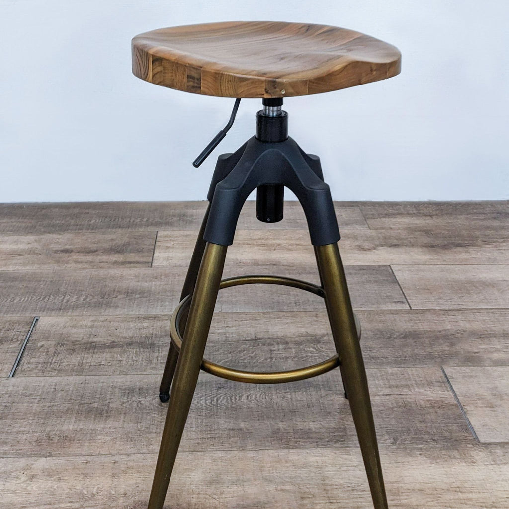 Industrial Style Adjustable Height Stool