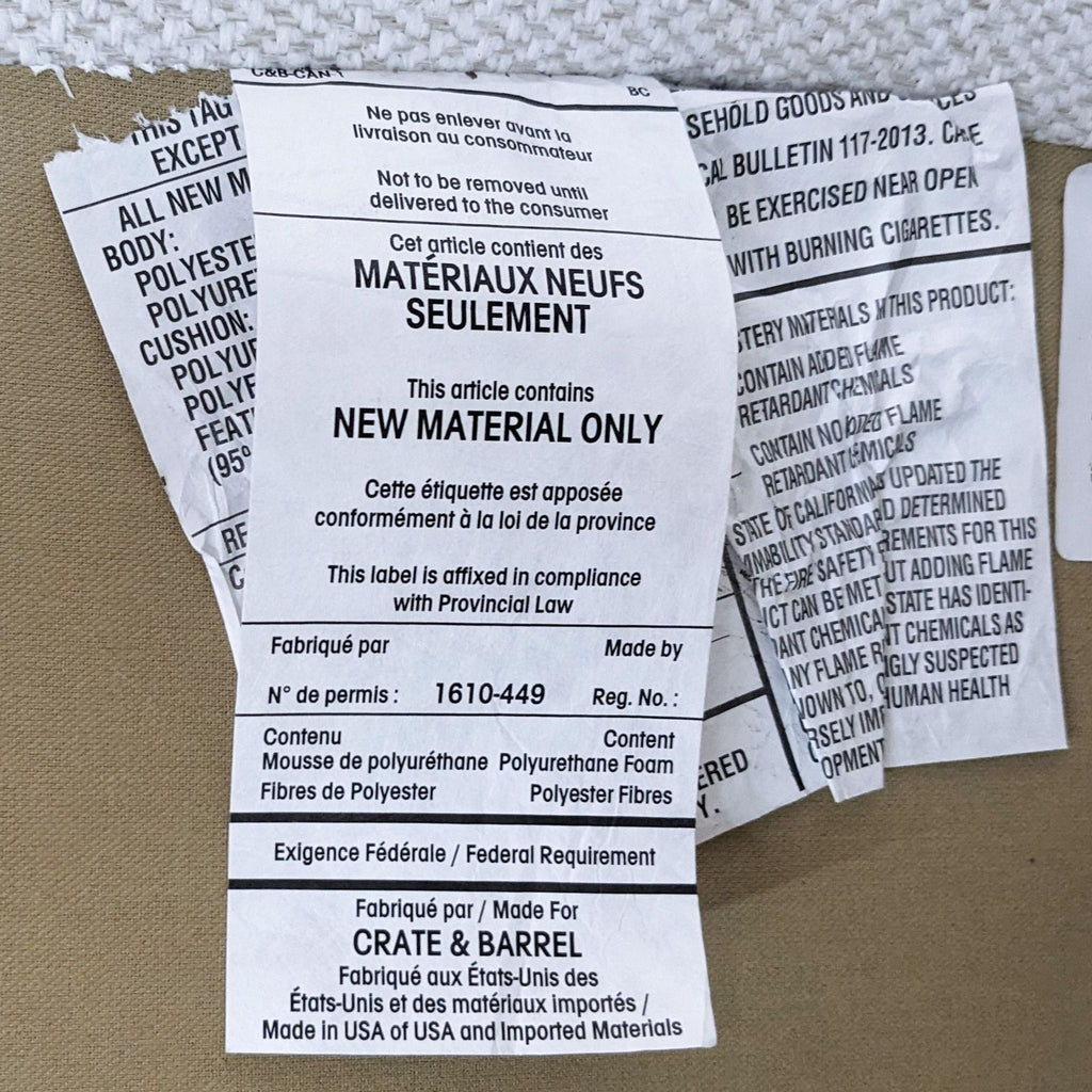 Crate & Barrel Modular Sectional