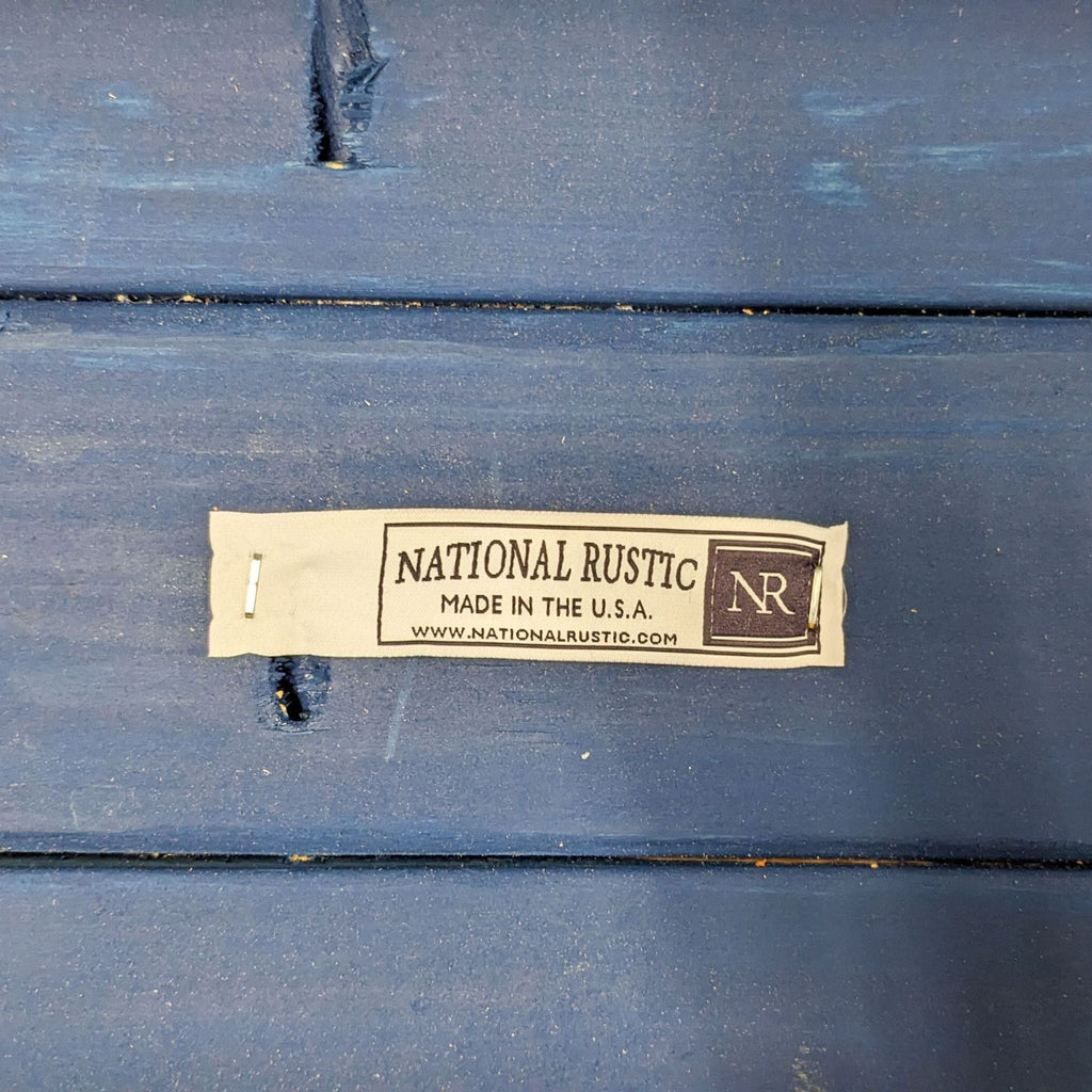 National Rustic Handcrafted Wood Bench