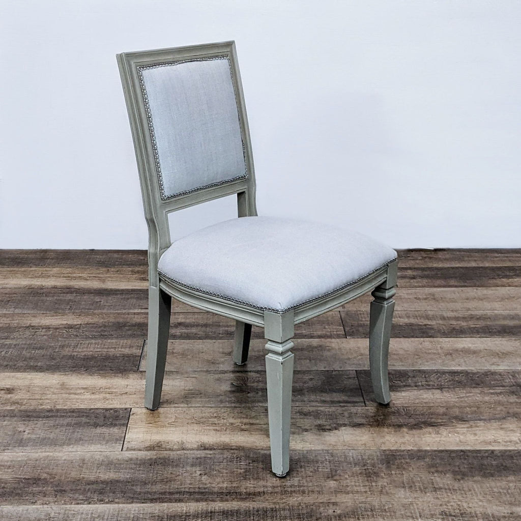 French Country Style Upholstered Side Chair
