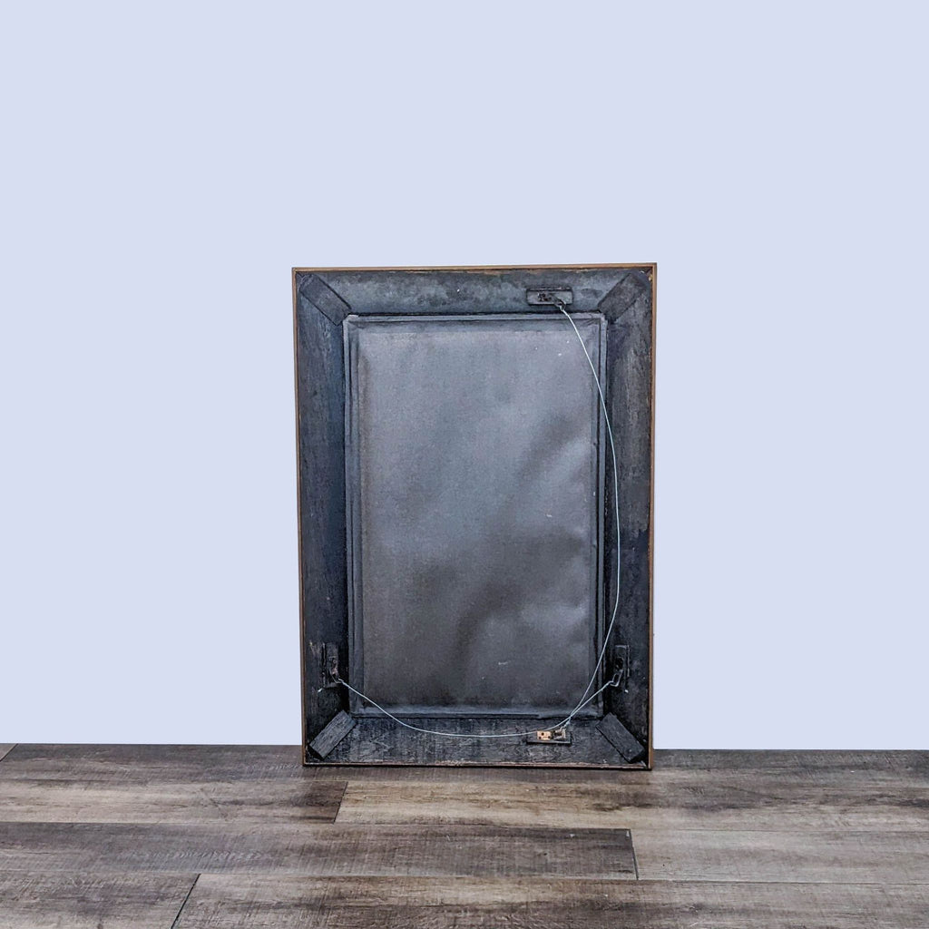 Back of the Reperch Peruvian Style mirror showing mounting hardware.