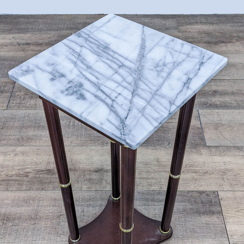 Empire Style Marble Top Accent Table
