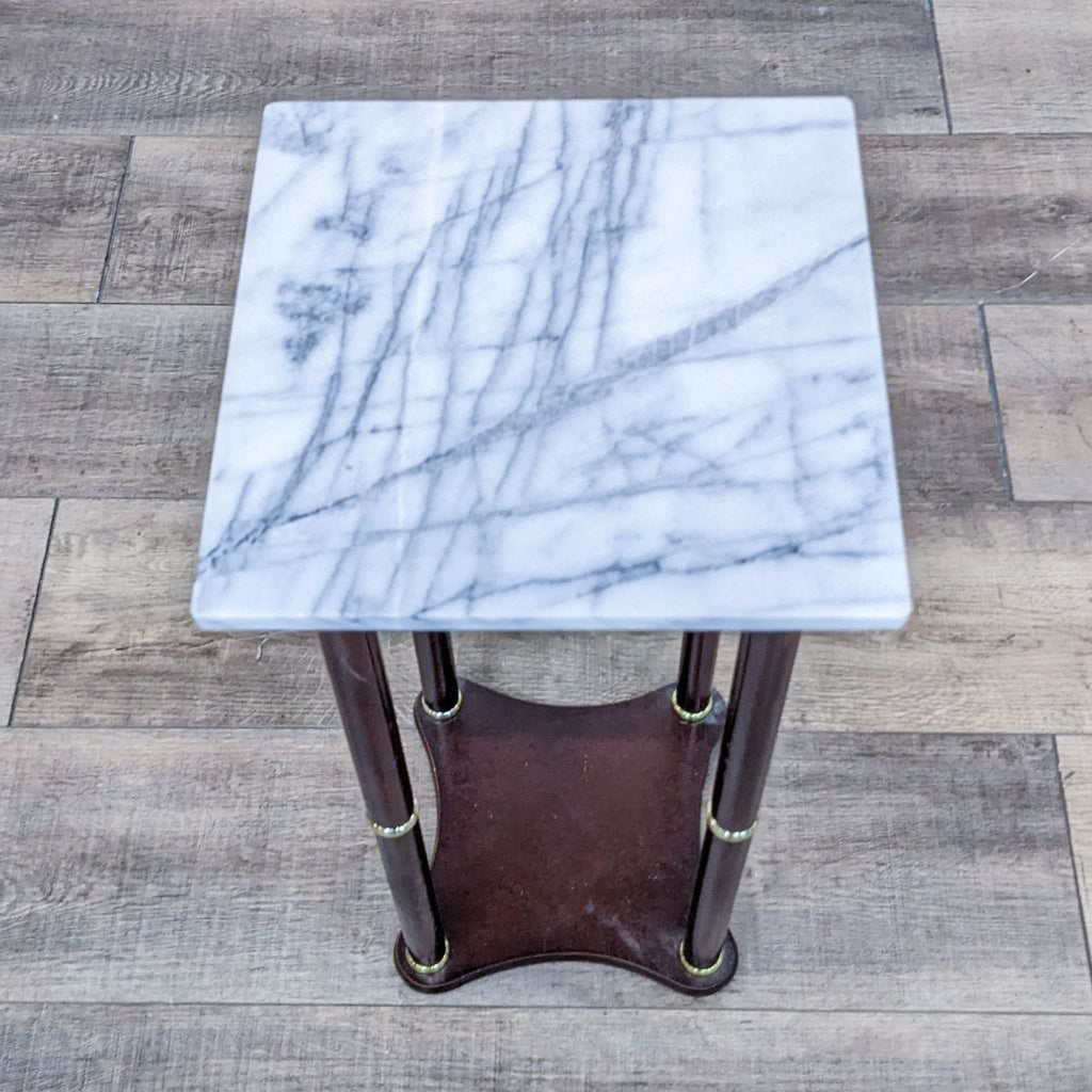 Empire Style Marble Top Accent Table
