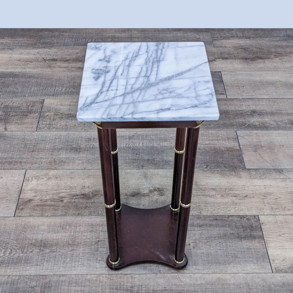 Empire Style Marble Top Accent Table