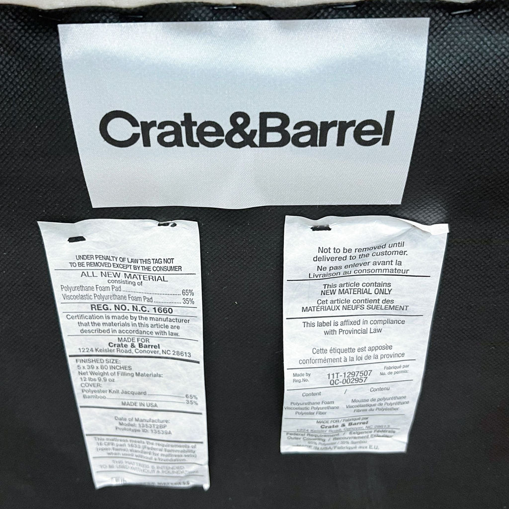 Crate & Barrel Axis Twin Sleeper