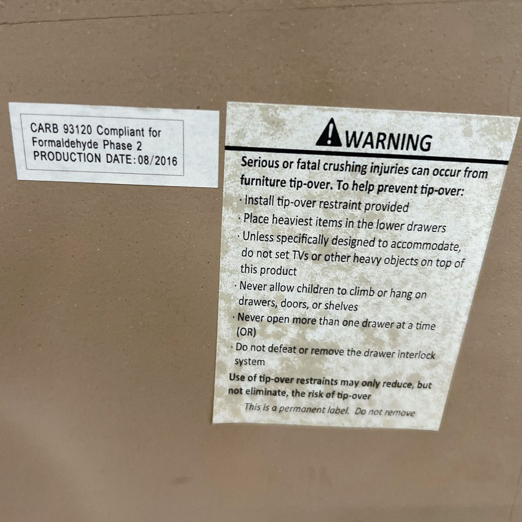 Wood and Mirror Geometric Side Table