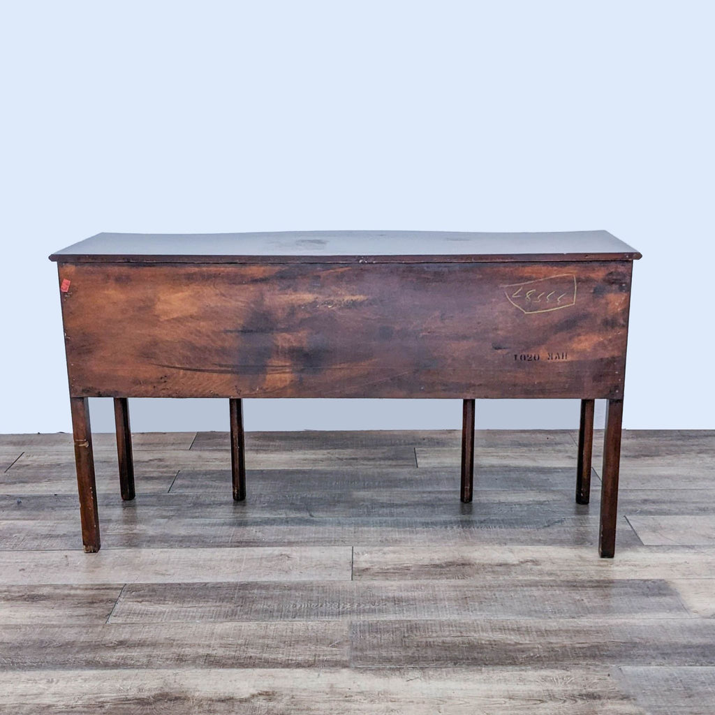 Vintage Wood Sideboard with Fretwork Trim