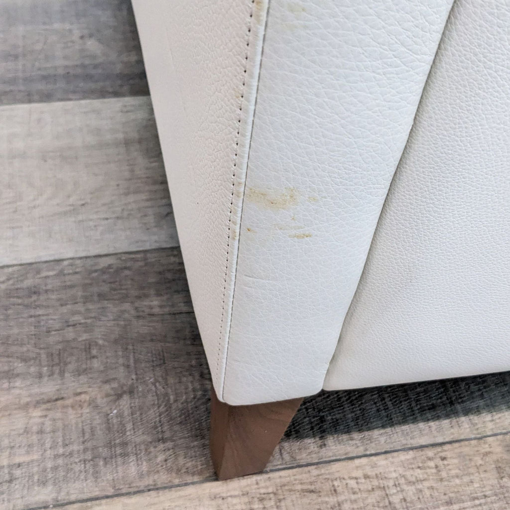 Room & Board Kent Bison White Leather Chair