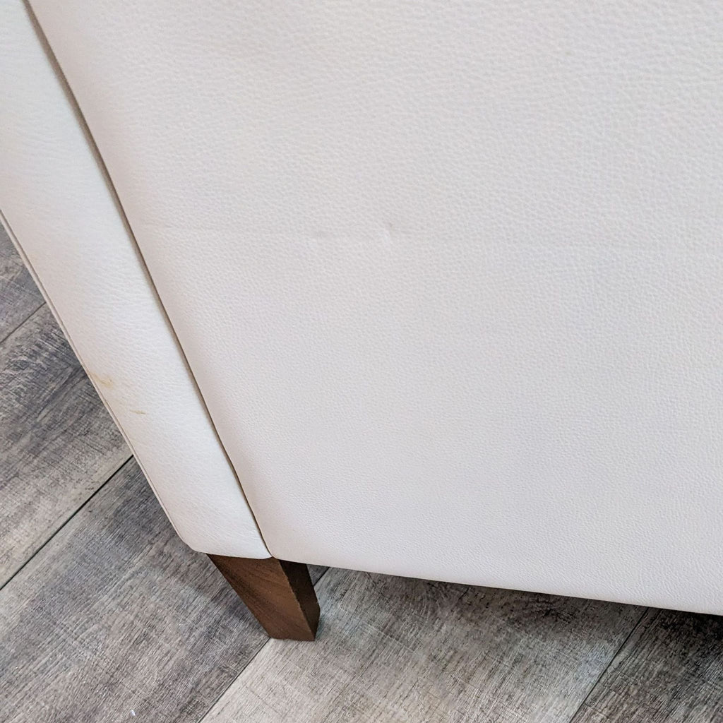 Room & Board Kent Bison White Leather Chair