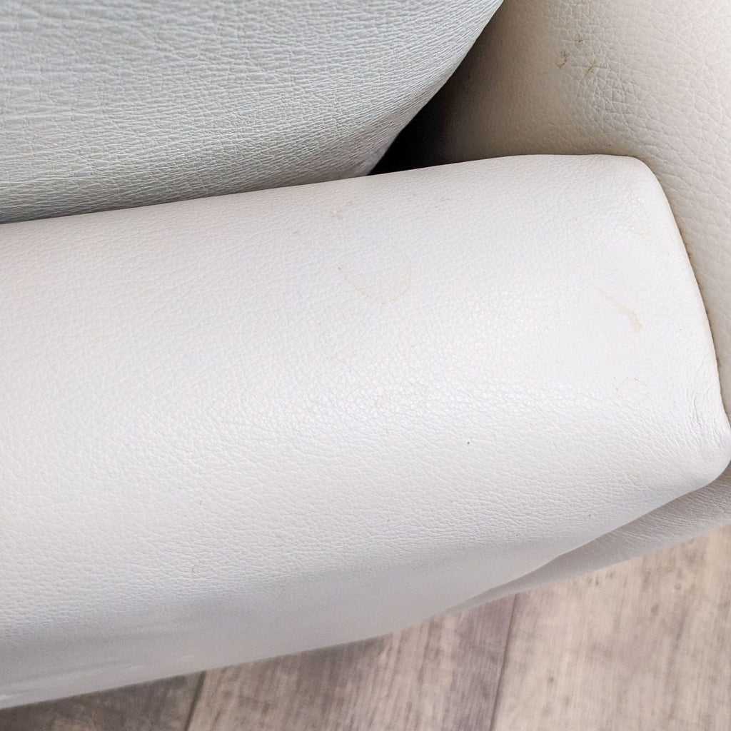 Room & Board Kent Bison White Leather Chair