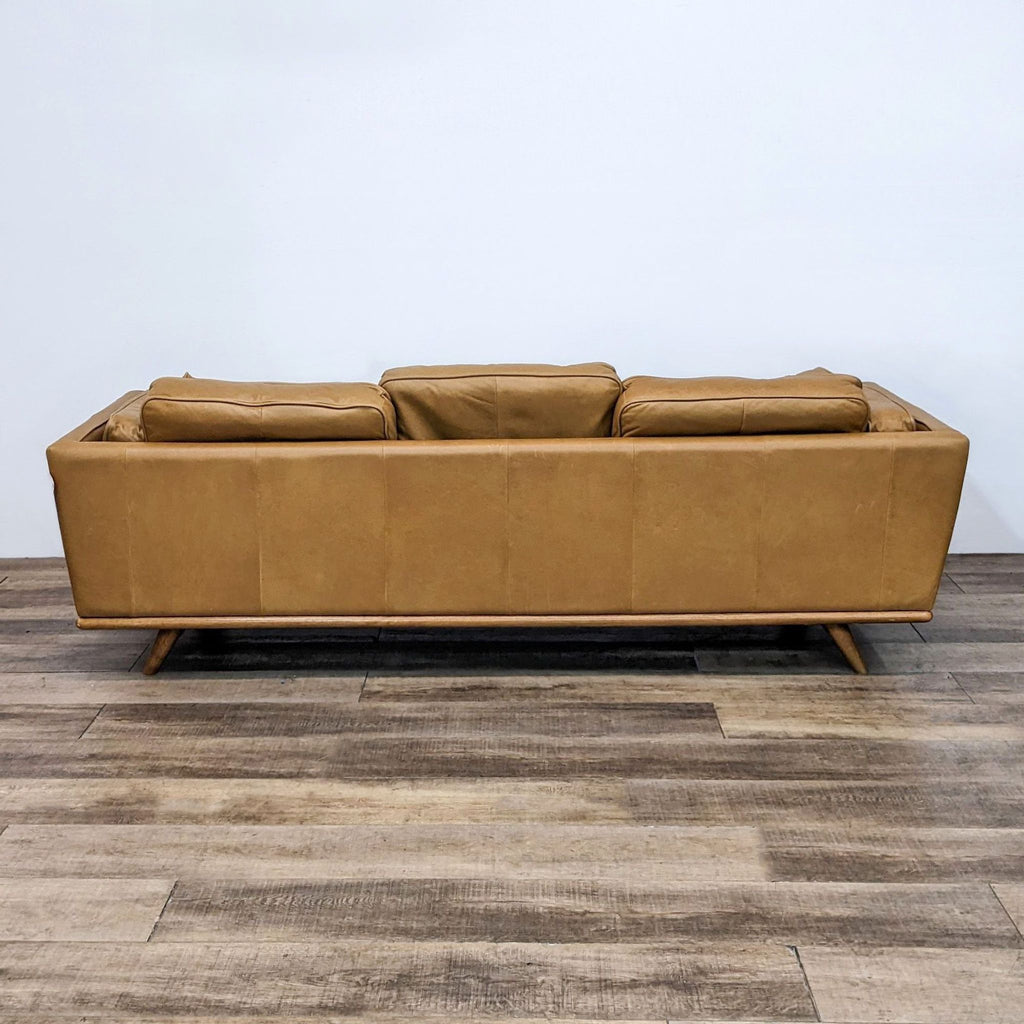 Article Mid-Century Modern Leather Sofa