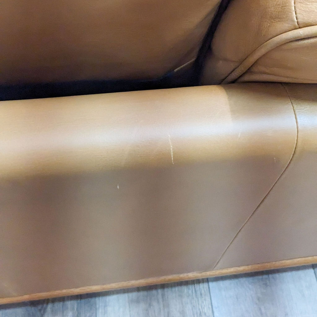 Article Mid-Century Modern Leather Sofa