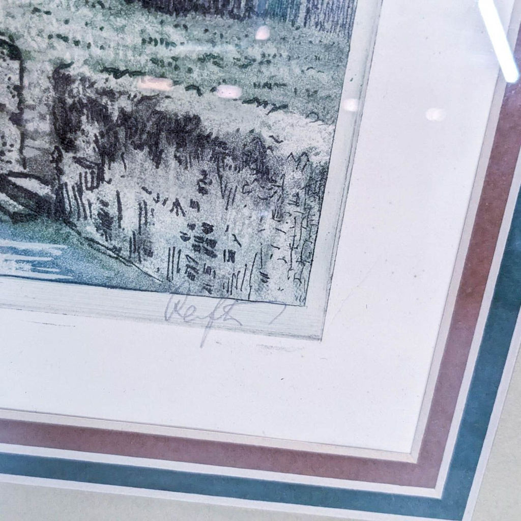 Framed Art Print of French Canal