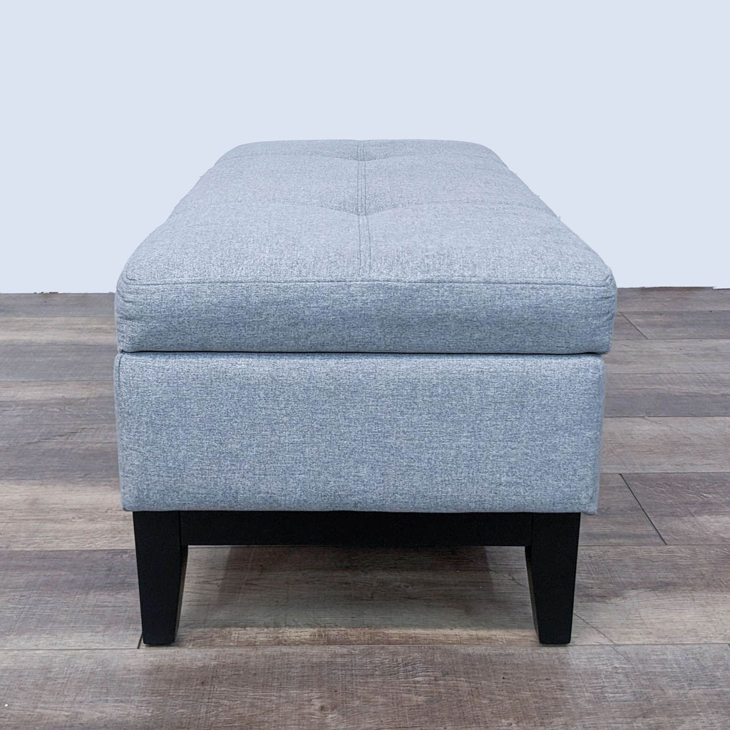 Gray Storage Ottoman