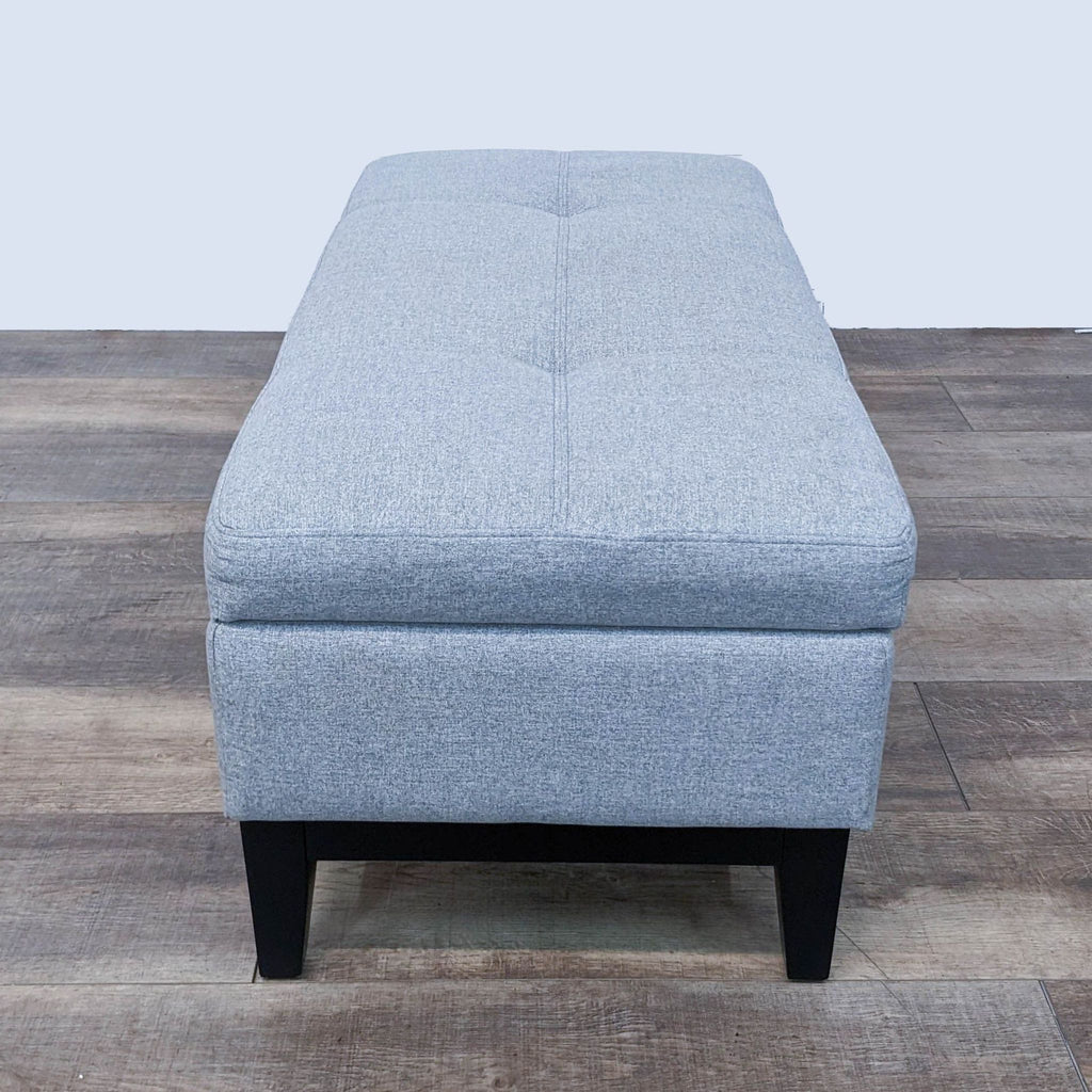 Gray Storage Ottoman