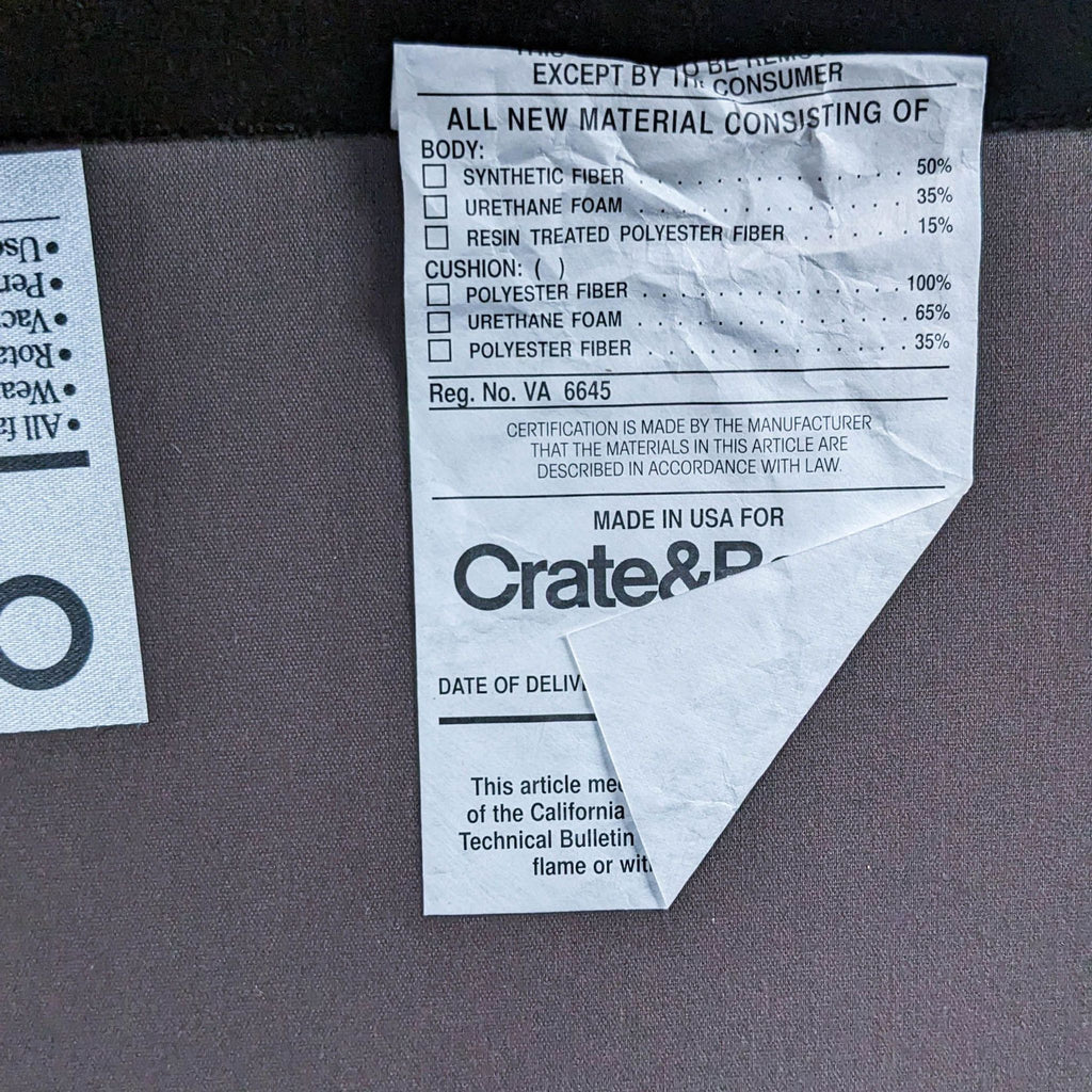 Crate & Barrel Chaise Lounge