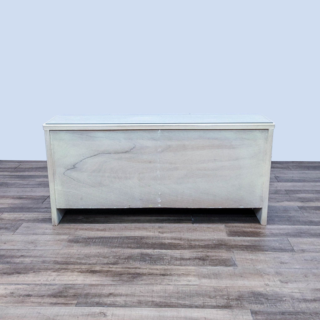 Late 20th Century Vintage Coastal Cerused Pencil Reed Dresser