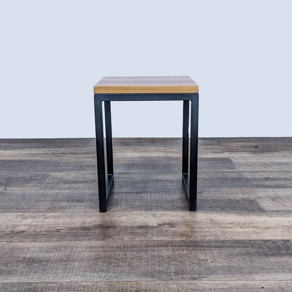 Wood Top Accent Table