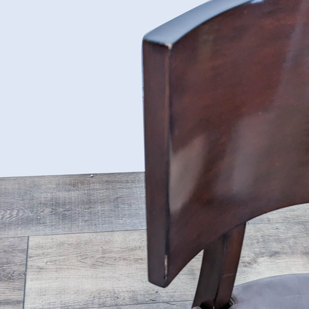 Williams Sanoma Home Scoop Wood and Leather Dining Chair