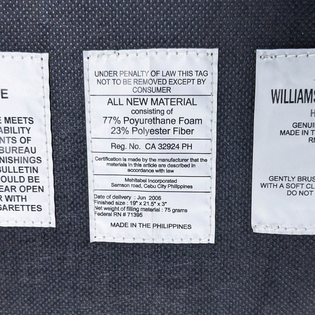 Williams Sanoma Home Scoop Wood and Leather Dining Chair