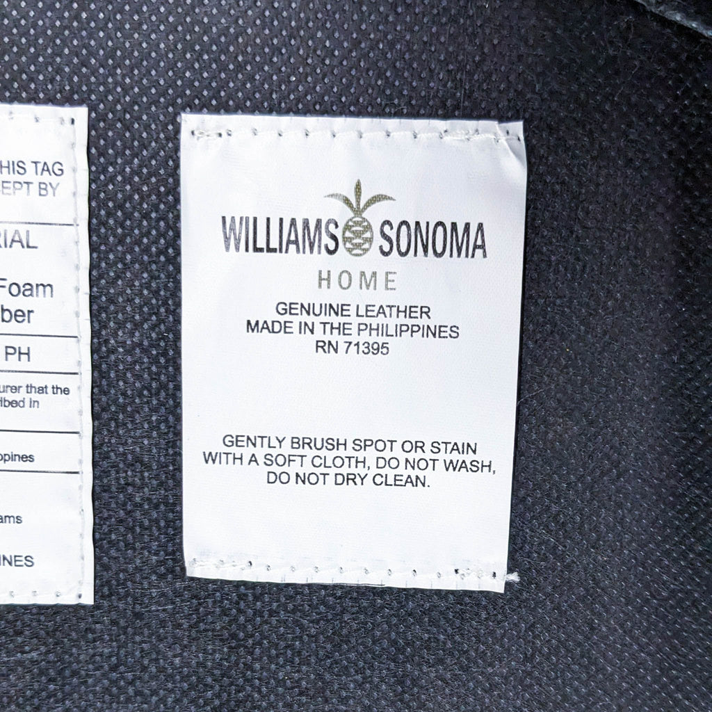 Williams Sanoma Home Scoop Wood and Leather Dining Chair