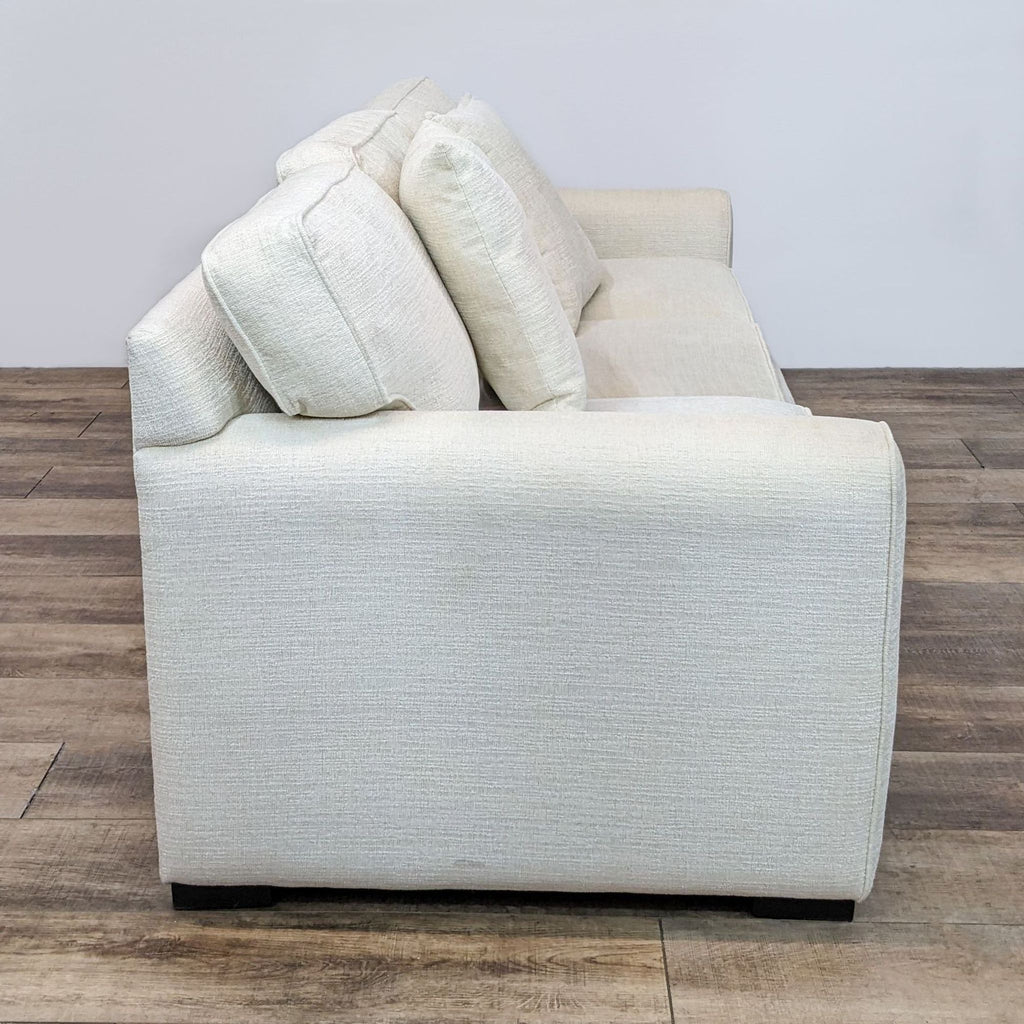 Living Space Contemporary Off White Fabric Sofa