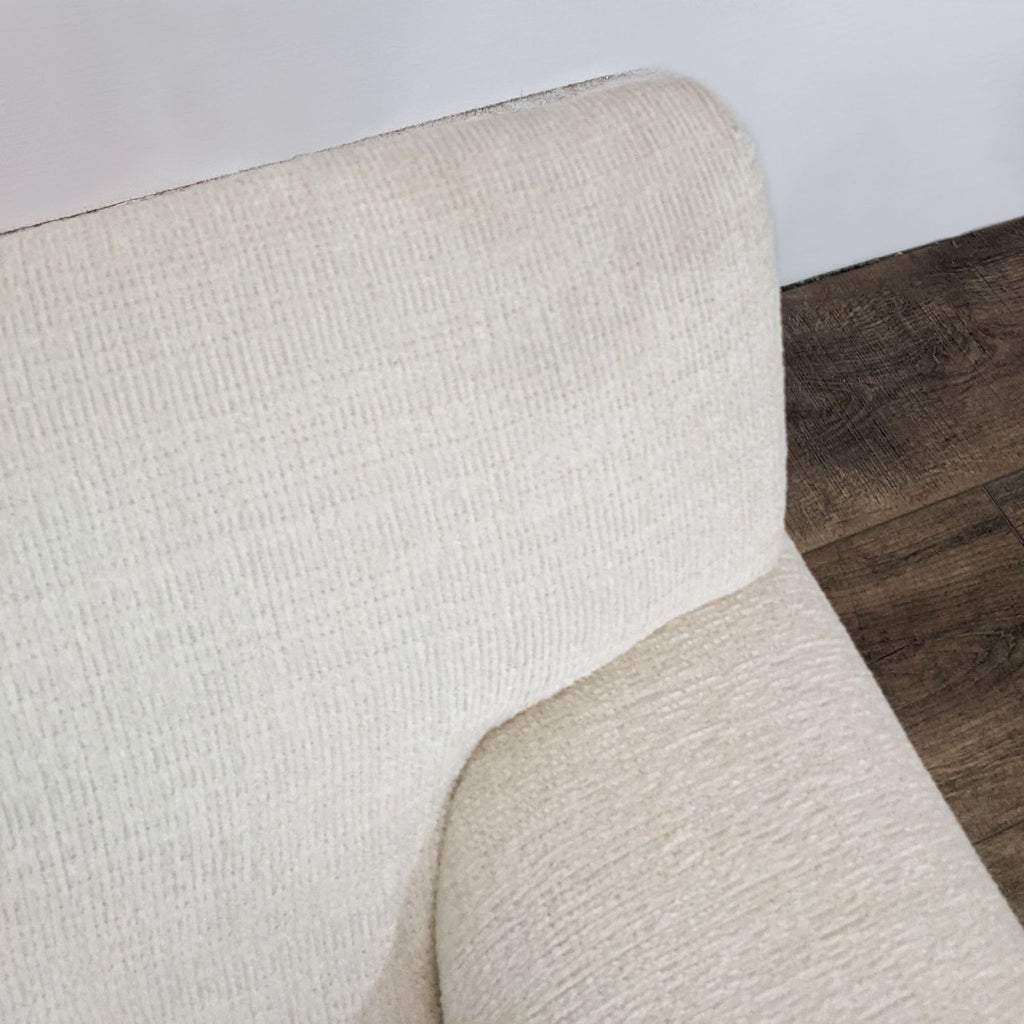 Living Space Contemporary Off White Fabric Sofa