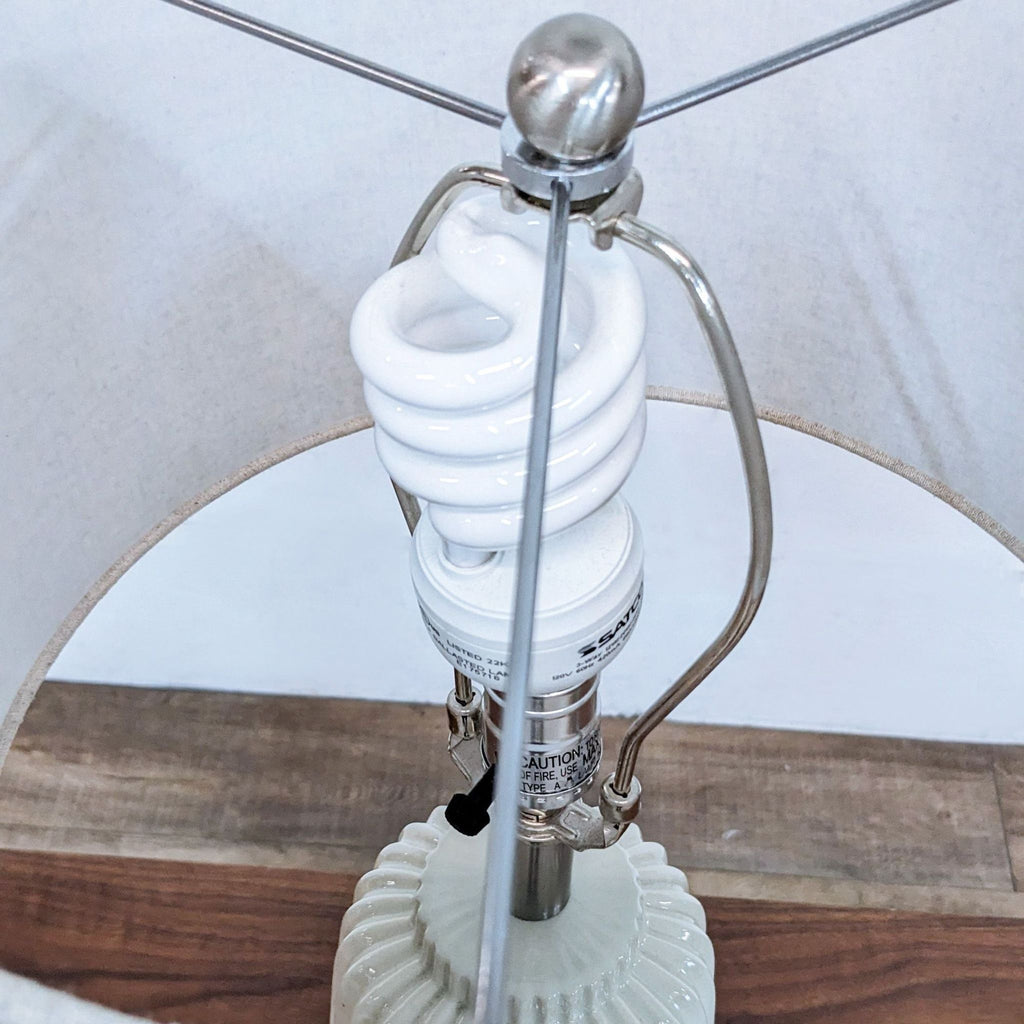 Fluted Ceramic Table Lamp