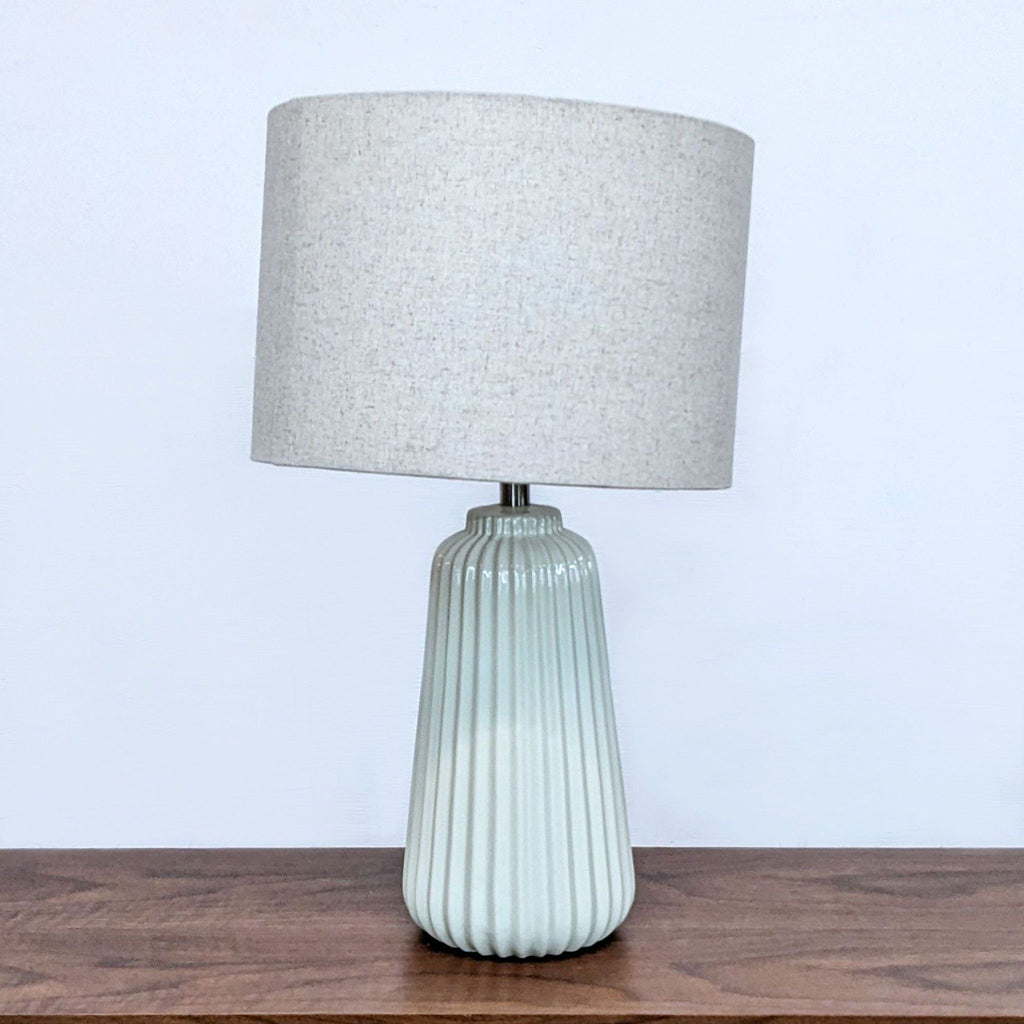 Fluted Ceramic Table Lamp