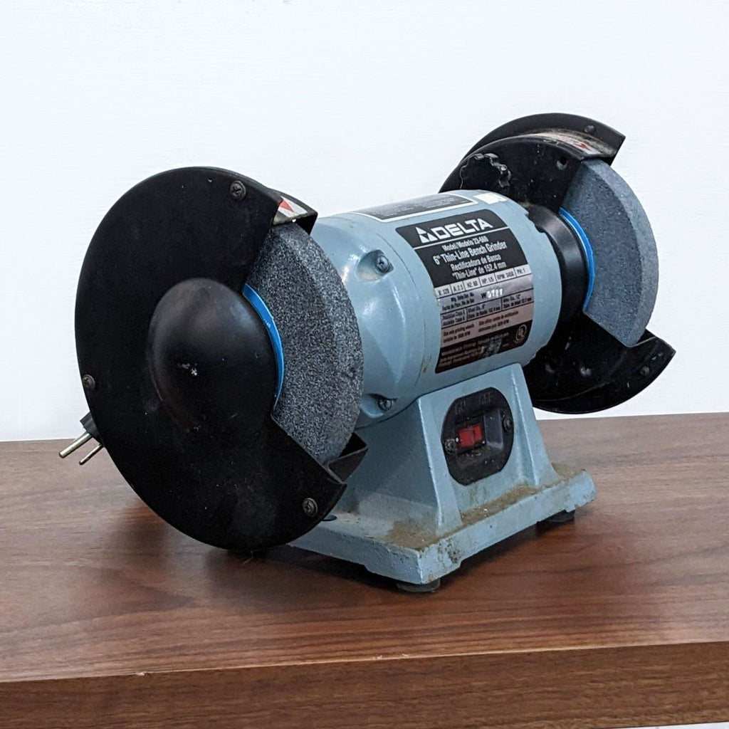 Robust 6-Inch Delta Thin-Line Bench Grinder, Model 23-660 – Perfect for Sharpening & Grinding