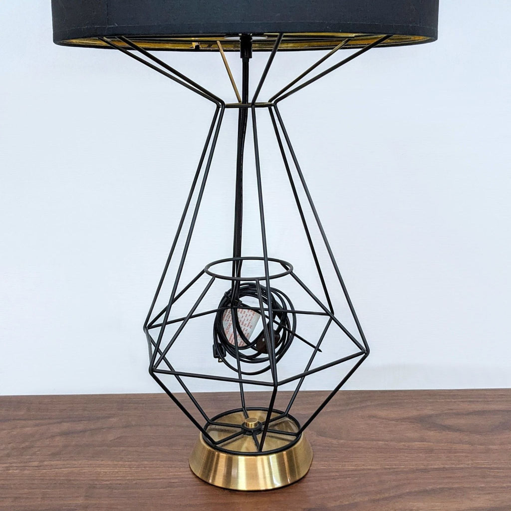 Delancey Geometric Wire Table Lamp