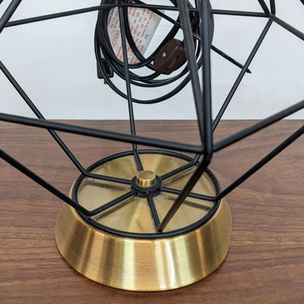 Delancey Geometric Wire Table Lamp