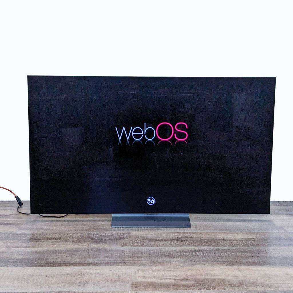 LG OLED evo C3 TV displaying the webOS screen.
