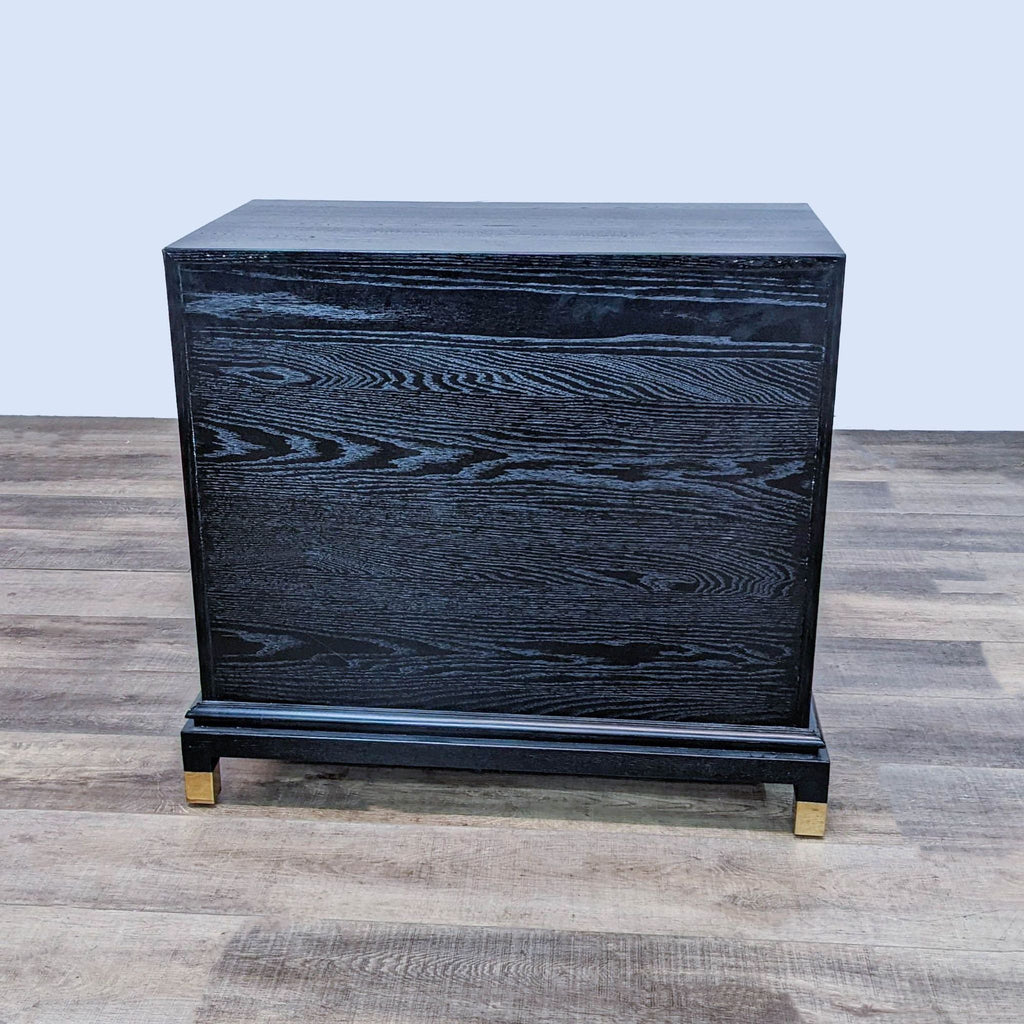 Johnathan Adler Turner Oak & Brass Storage Cabinet
