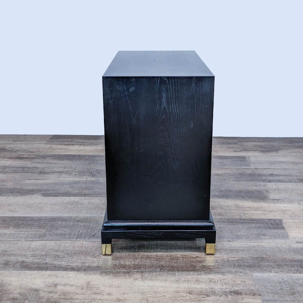 Johnathan Adler Turner Oak & Brass Storage Cabinet