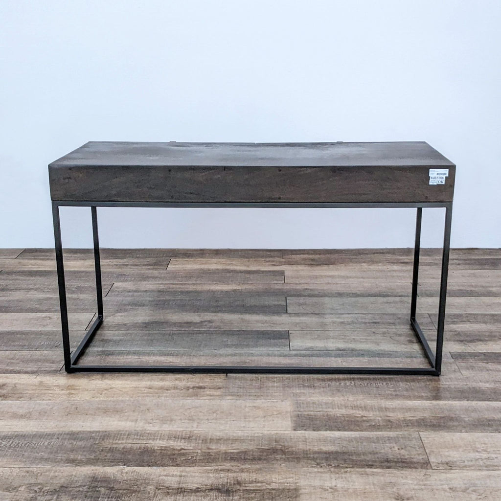 West Elm Modern Carved Mango Desk