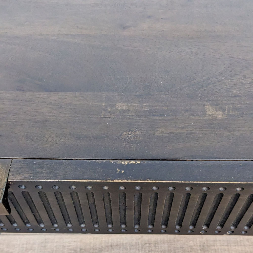 West Elm Modern Carved Mango Desk
