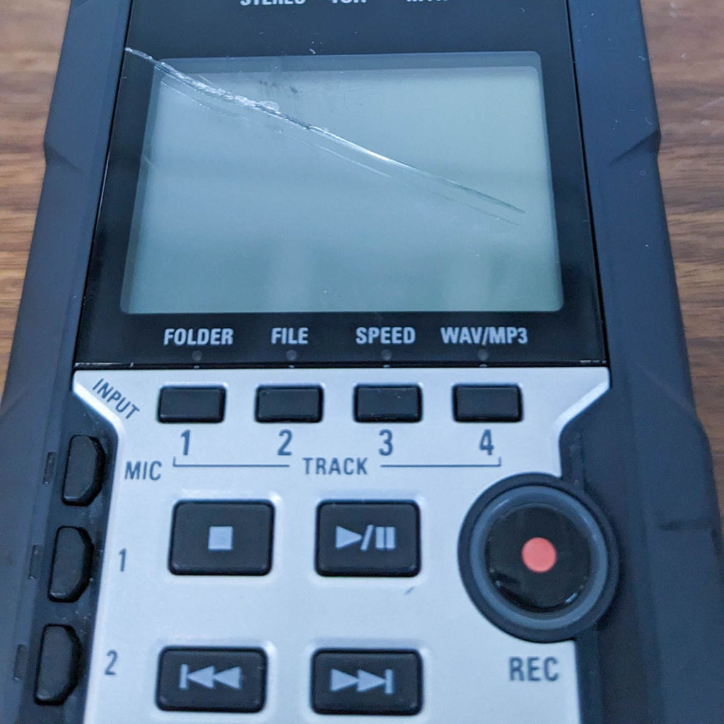 a remote control sitting on top of a table 