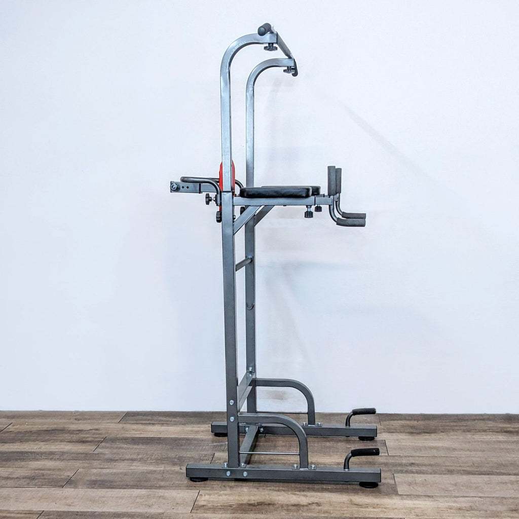 Side profile of the Relife Pull Up Station designed for versatile home workouts.