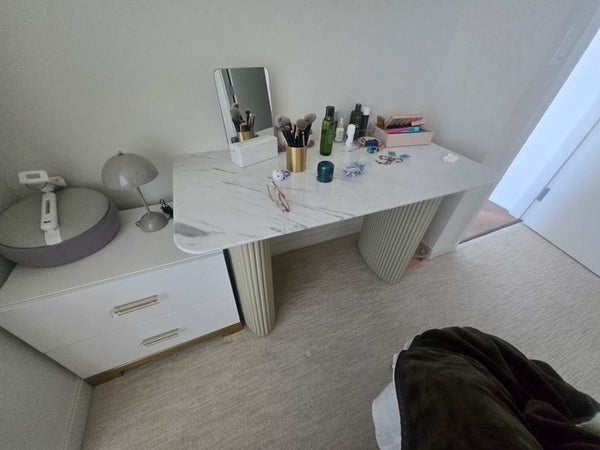 Athena Desk by Rove Concepts featuring a sleek, modern design with clean lines and neutral tones.  