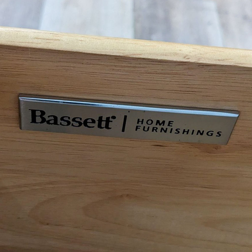 Bassett Furniture Wood Nightstand with Drawer