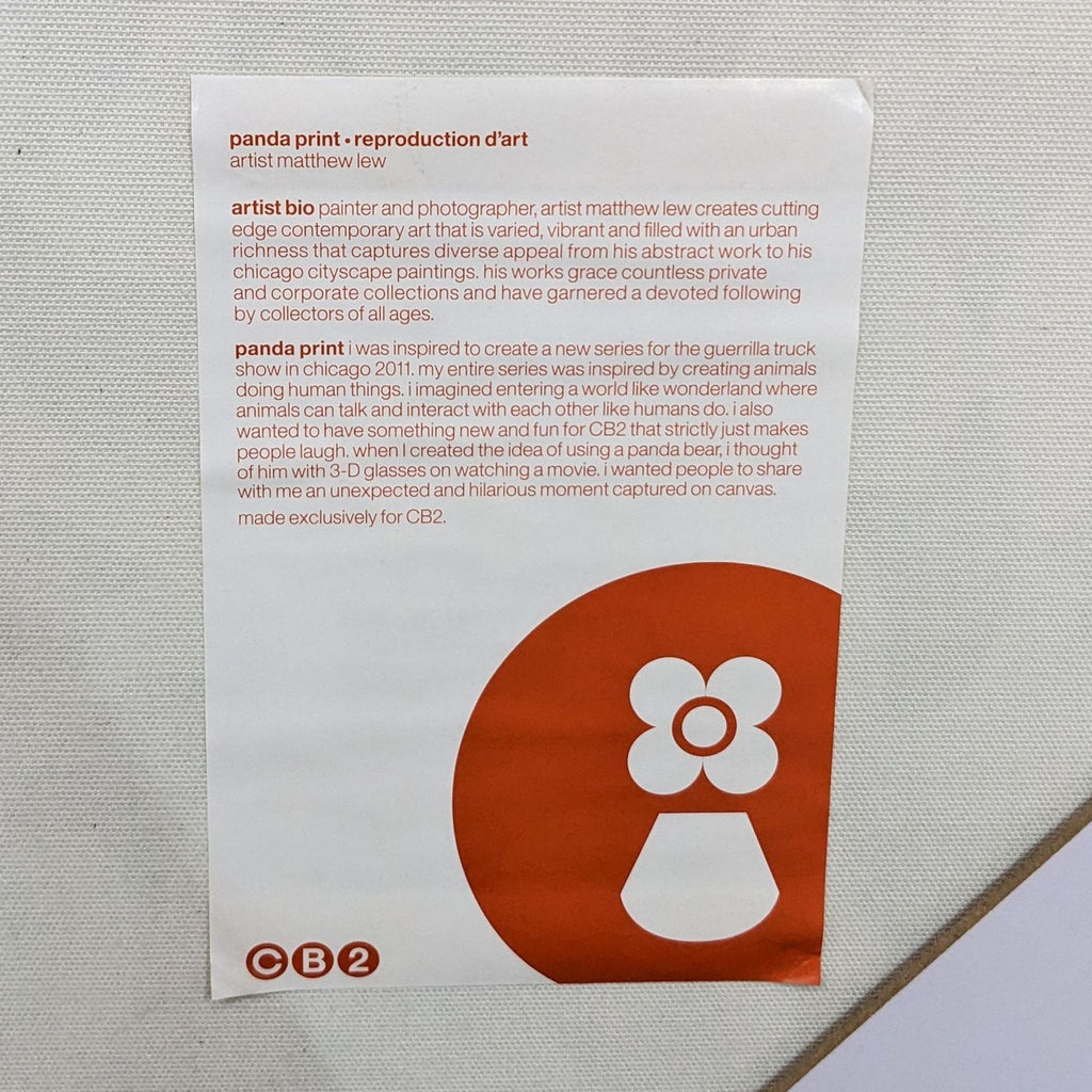 Paxton the Panda Print by Matthew Lew from ZGallerie