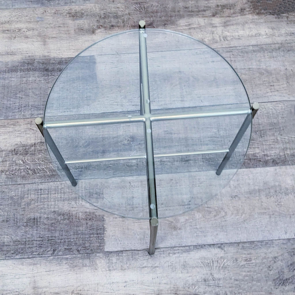 Glass Top End Table