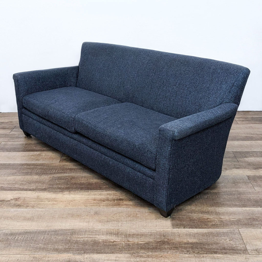 Crate & Barrel Modern Blue Sofa